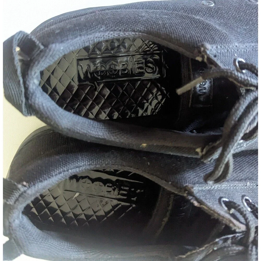 Woobies Black MOD-1 Low-Top Tactical Canvas Sneaker Sz 11.5